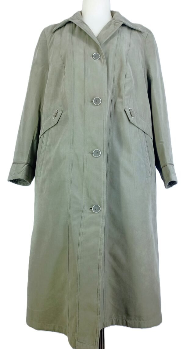 Women's Maxi Coat with Warm Removable zip Attached Warm Lining (Soft Material with Stone Wash Look)