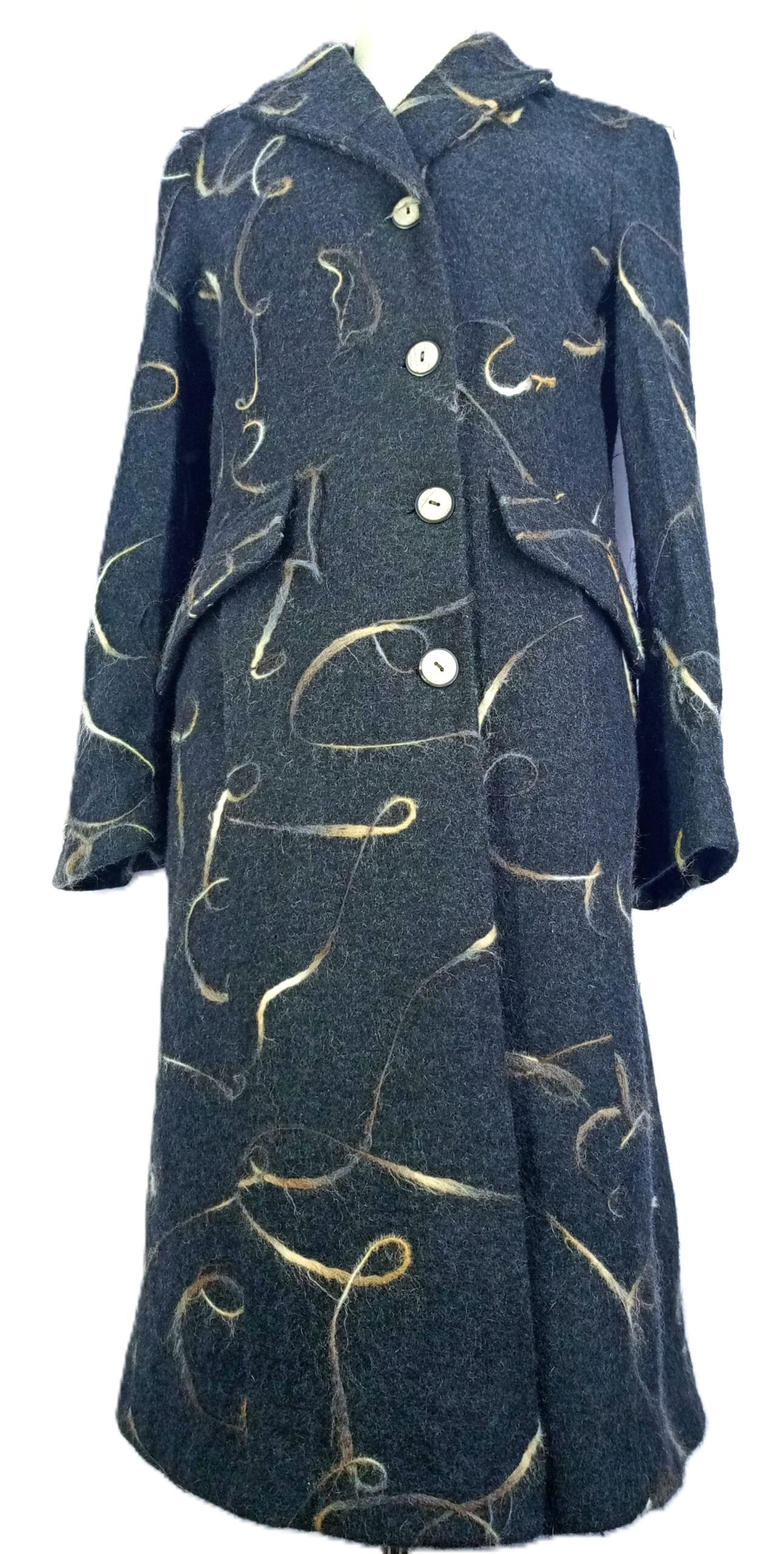 Women's Maxi Coat (Raw Look) - Best Looking Article in Store (Lining needs replacement)