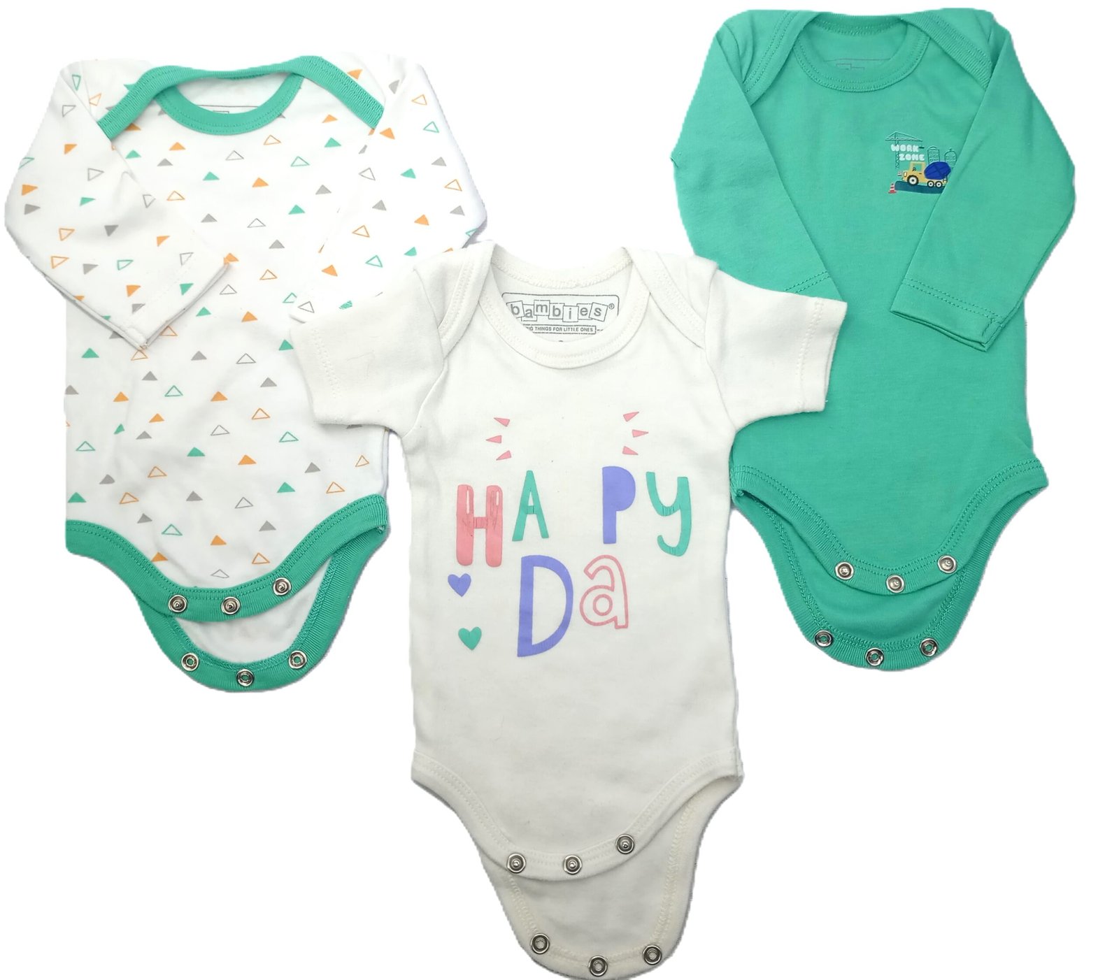 Pack of 3 Bodysuits (New Born)