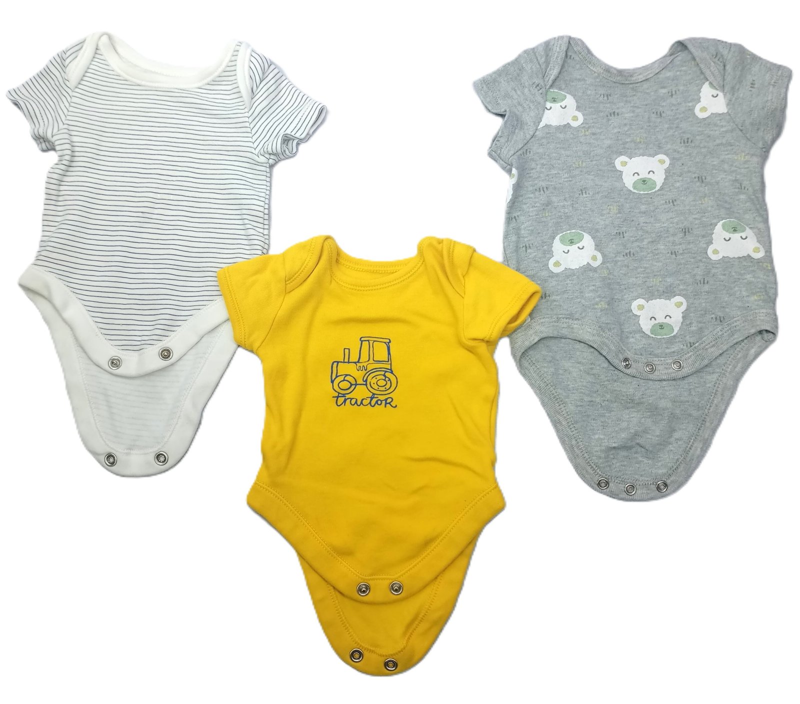Pack of 3 Bodysuits (New Born)
