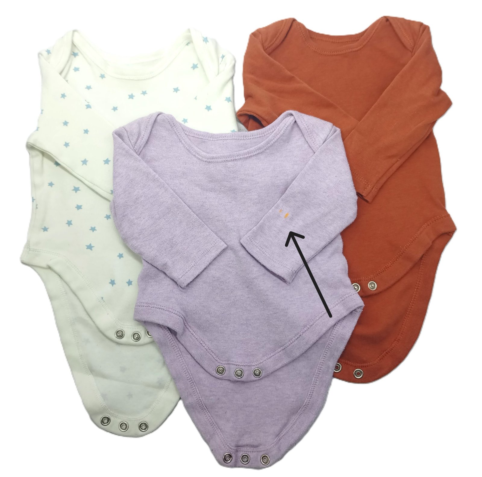 Pack of 3 - Full Sleeves Bodysuits