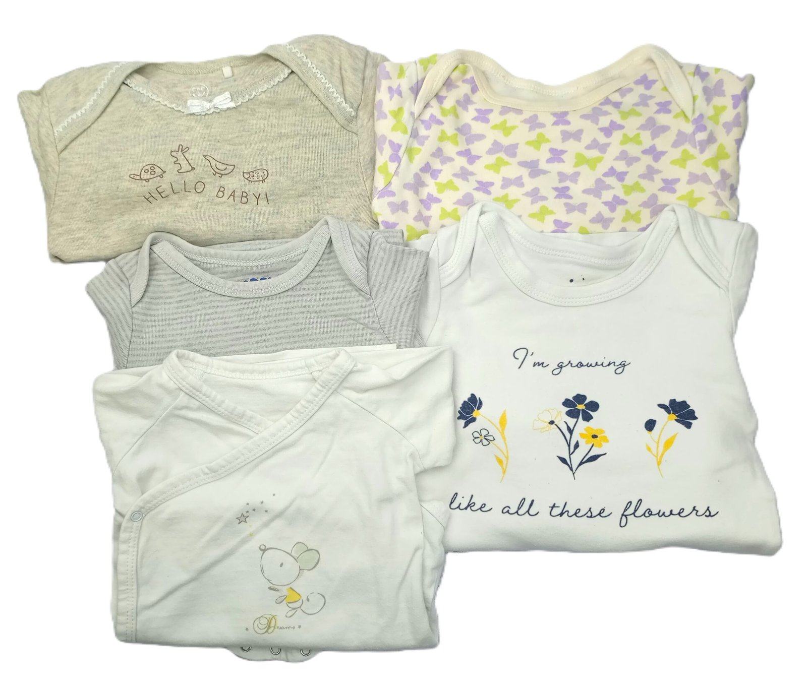 Pack of 5 Full Sleeves Bodysuits