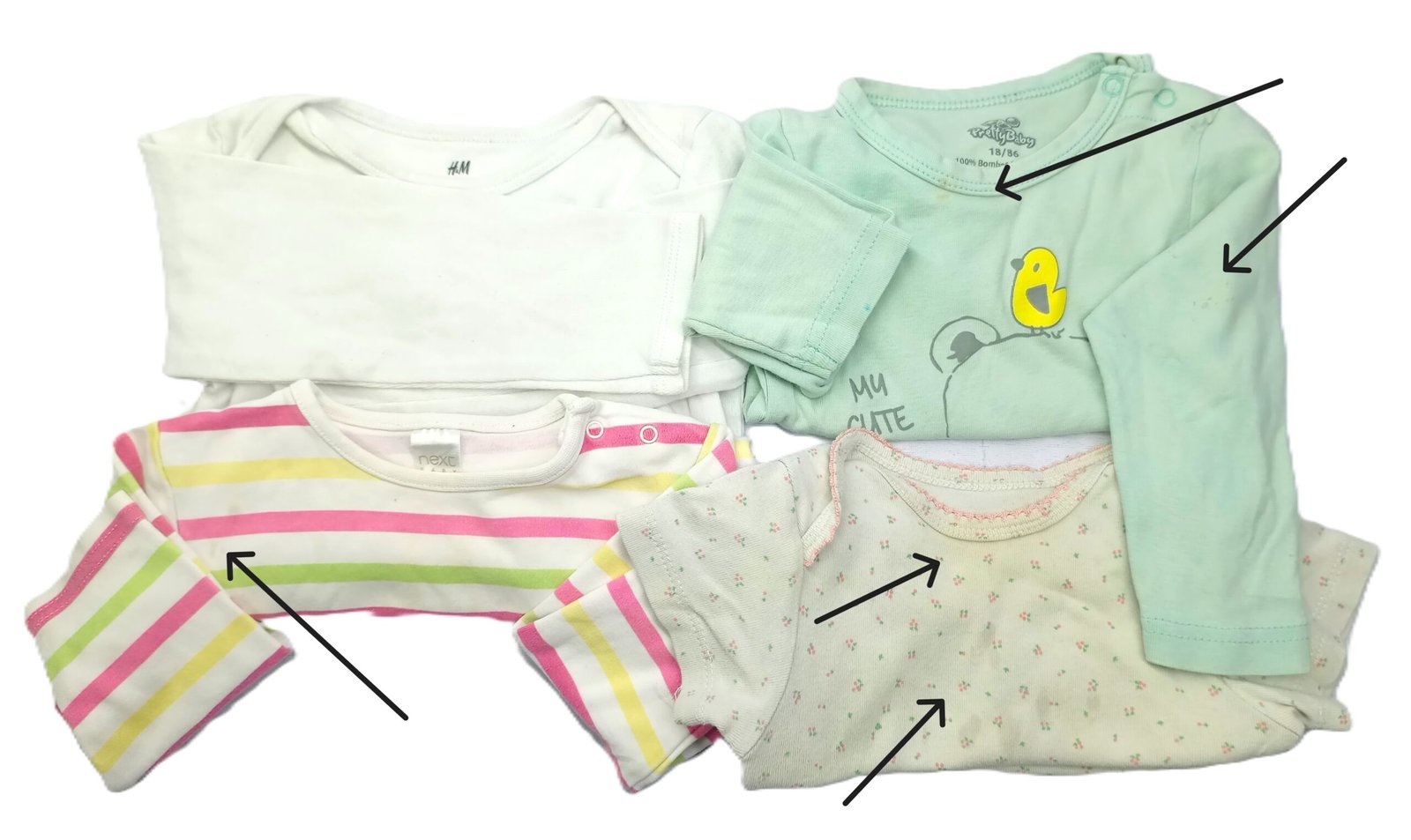 Pack of 4 - 3 Full Sleeves and a Half Sleeves Bodysuits