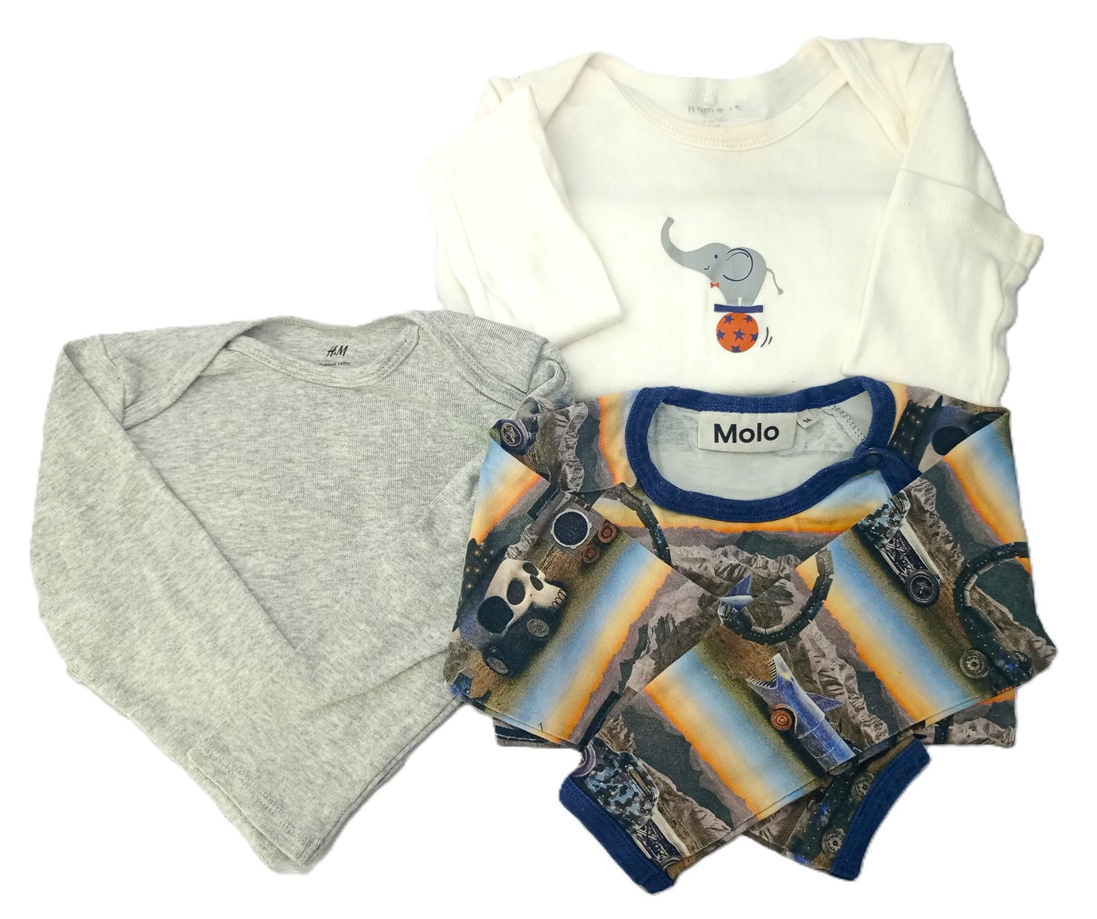 Pack of 3 Full Sleeves Bodysuits