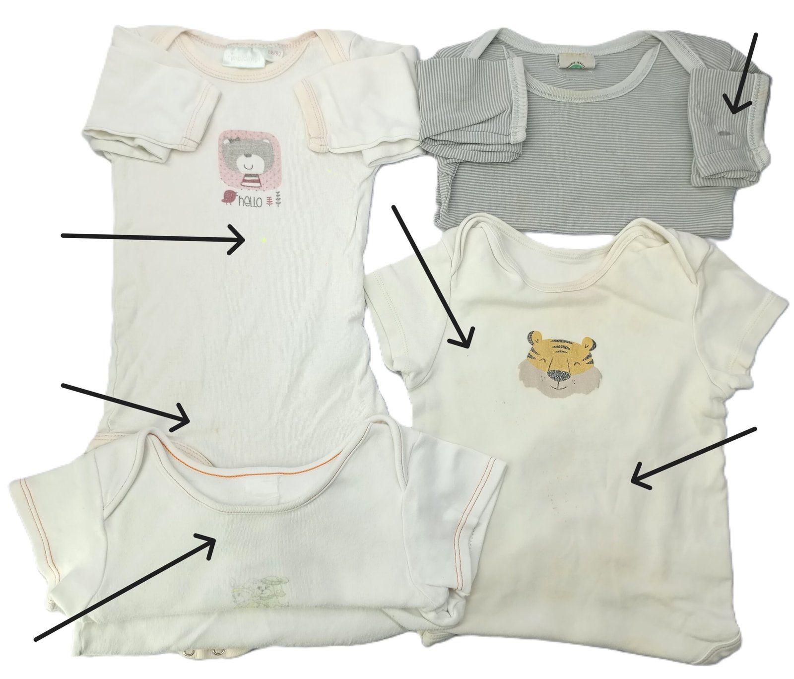 Pack of 4 - 2 Full Sleeves and 2 Halfsleeve Bodysuits