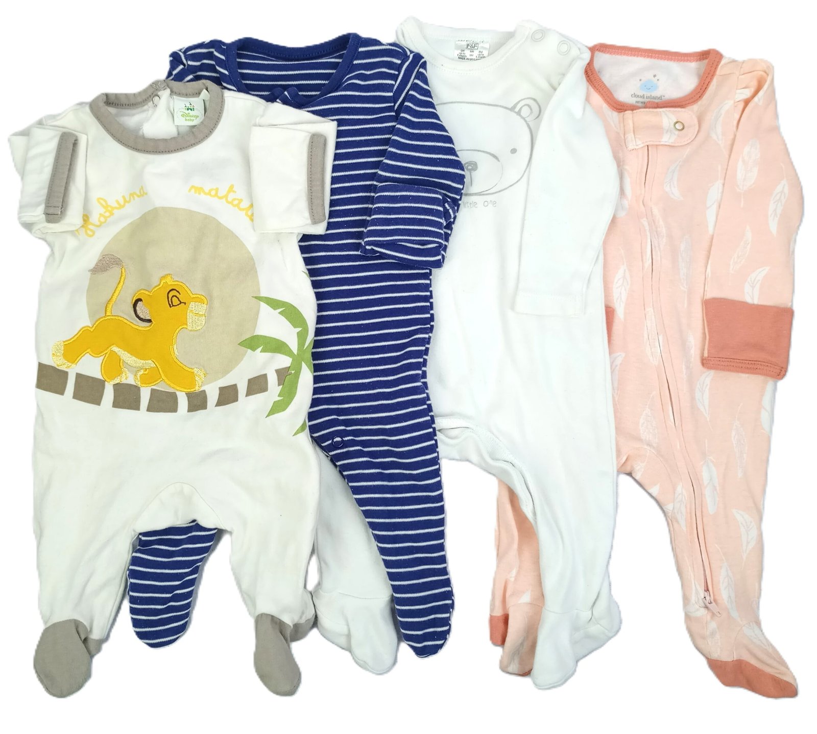 Pack of 4 Rompers - New Born (Two with Mitts)