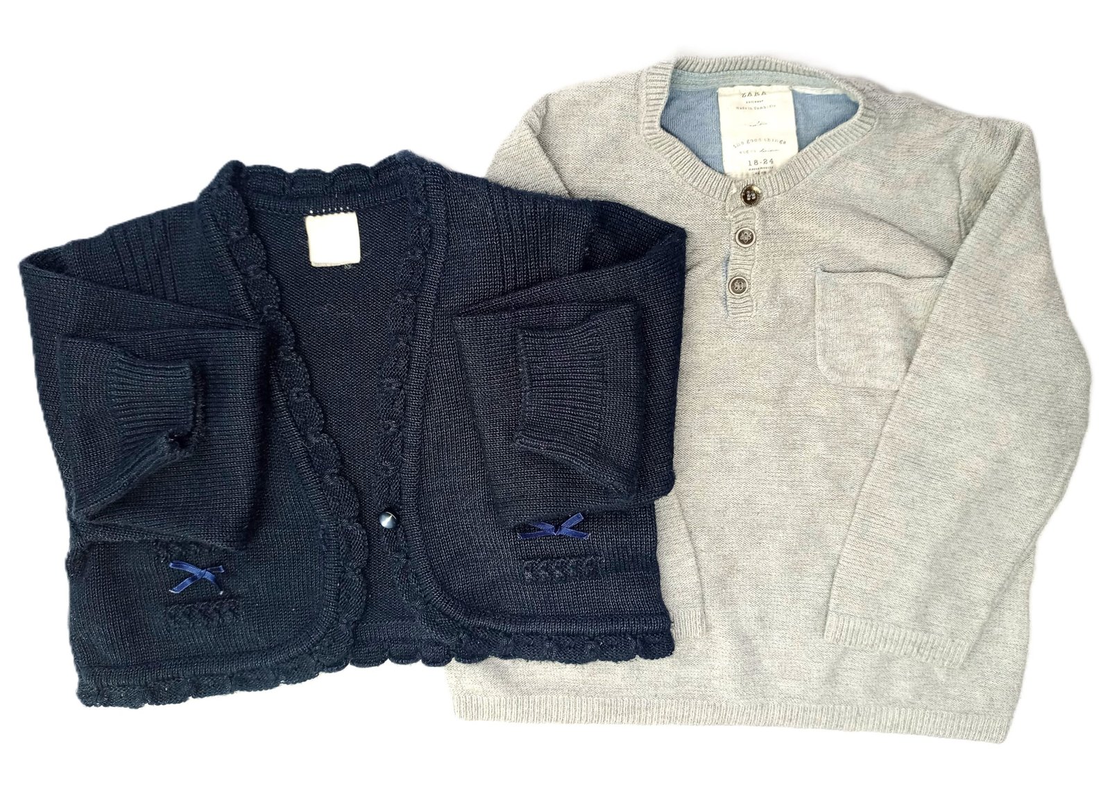 Pack of 2 for Girl - Cropped Cardigan and a Pullover