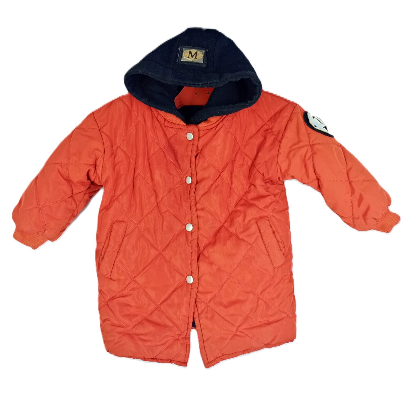 Kid's Hooded Quilted Jacket with Plushmink Lining - Coat Style