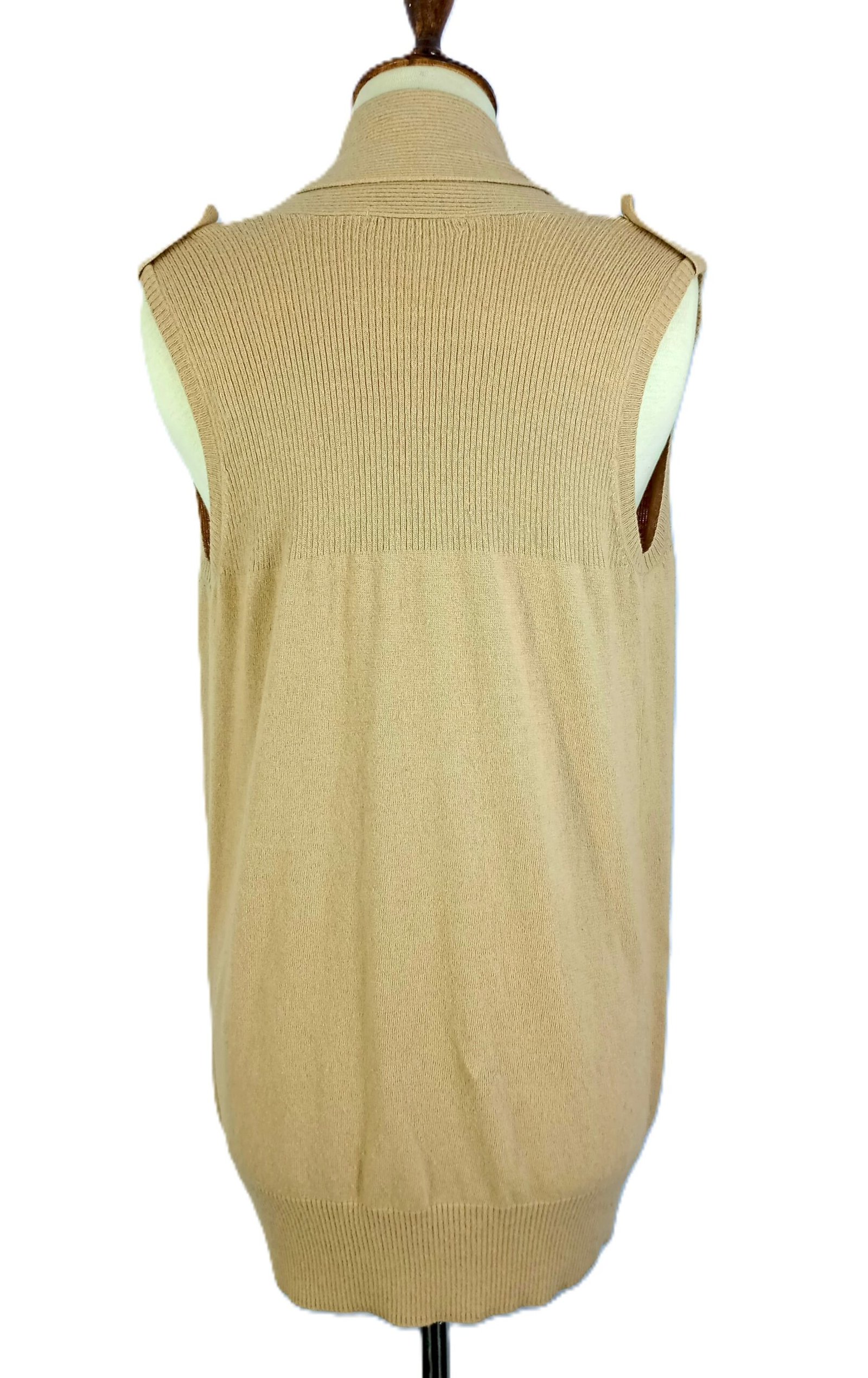Women's Long Open Cardigan with Shoulder Loops