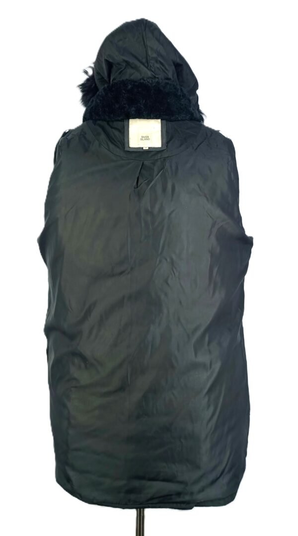 Women's Quilted Hooded Jacket with Removable Collar and Hood Fur - Image 7